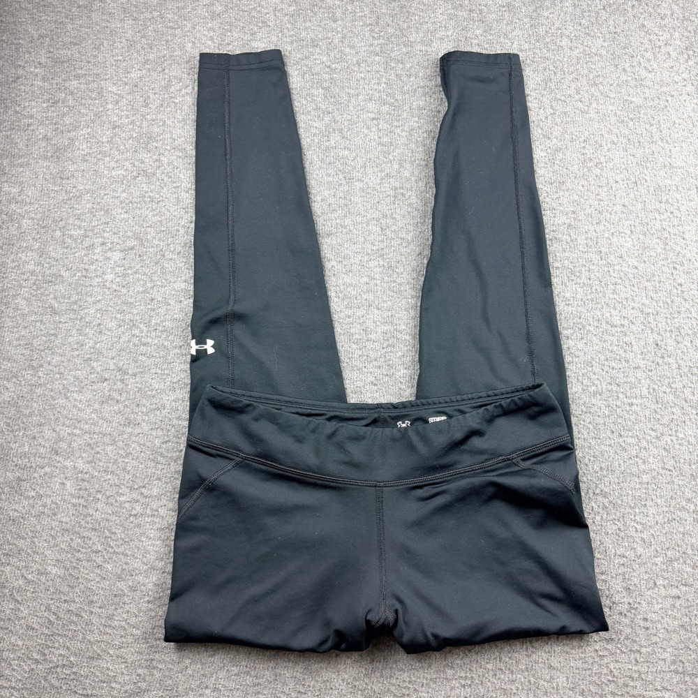 Under Armour ColdGear Fitted Leggings Women's‎ S Small Black Athletic Running